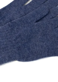Finn Lambswool Gloves - Denim