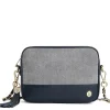 Finsbury Cross Body Bag - Denim Suede