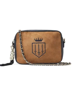 Finsbury Cross Body Bag - Tan and Navy