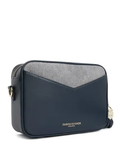 Finsbury Cross Body Bag - Denim Suede