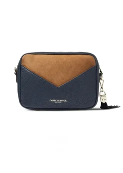 Finsbury Cross Body Bag - Tan and Navy