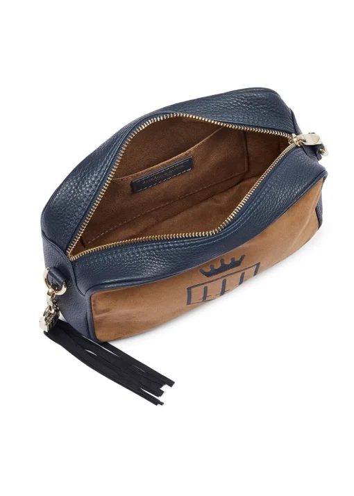 Finsbury Cross Body Bag - Tan and Navy
