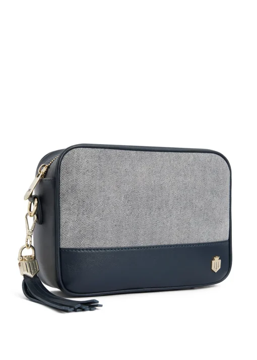 Finsbury Cross Body Bag - Denim Suede