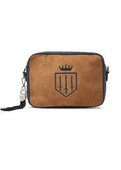 Finsbury Cross Body Bag - Tan and Navy