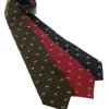 Fishing Hook Silk Tie - Wine