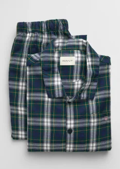 Flannel Pyjama Set - Navy
