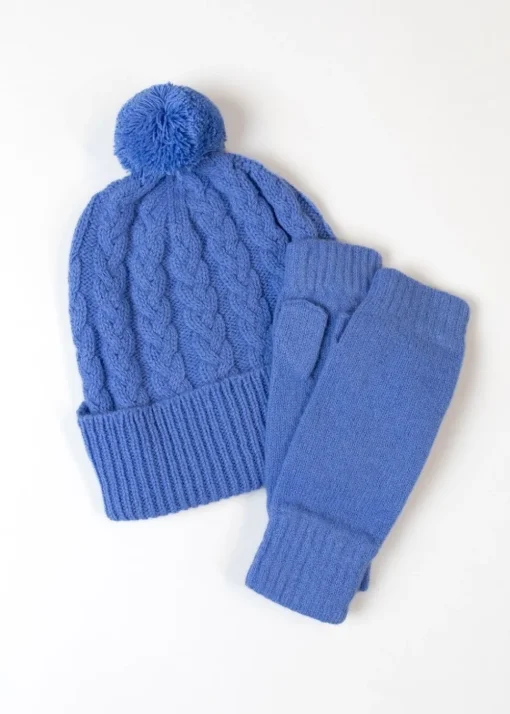 Fliss Lambswool Gloves - Hydrangea