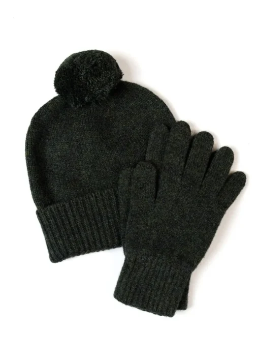 Fliss Lambswool Gloves - Pine