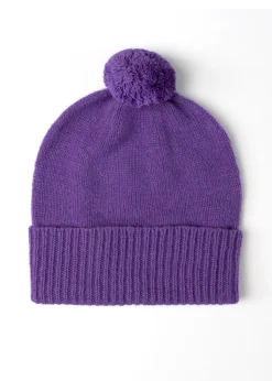 Fliss Lambswool Pom Pom Beanie - Solstice
