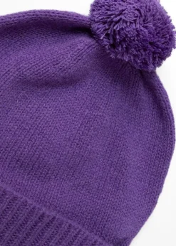 Fliss Lambswool Pom Pom Beanie - Solstice