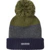 Flitcham Cold Weather Bobble Hat - Navy, Grey and Olive