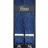 Floral Clip Braces - Blue
