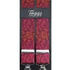 Floral Clip Braces - Red
