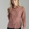 Floral Cotton Silk Shirt - Plumped Red