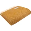Fortrose Fishbone Throw - English Mustard
