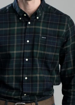Fortrose Tailored Tartan Shirt - Green Loch
