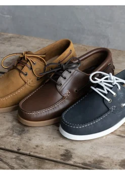 Galion Nubuck Homme Deck Shoes - Navy