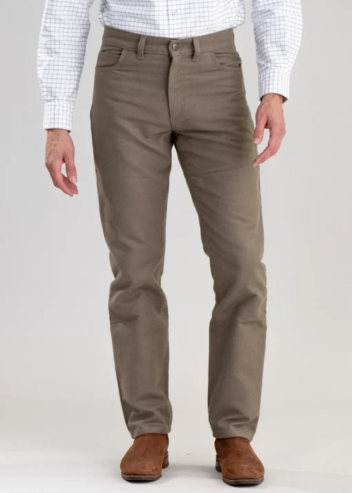 Gateshaw Moleskin Jeans - Stone