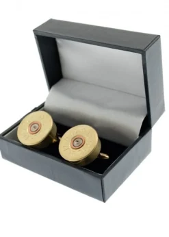 Gold Plated Cartridge Cufflinks - Gold