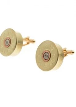 Gold Plated Cartridge Cufflinks - Gold