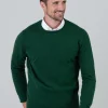 Gordon 1 Ply Geelong Crew Neck - Hedgerow