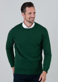 Gordon 1 Ply Geelong Crew Neck - Hedgerow
