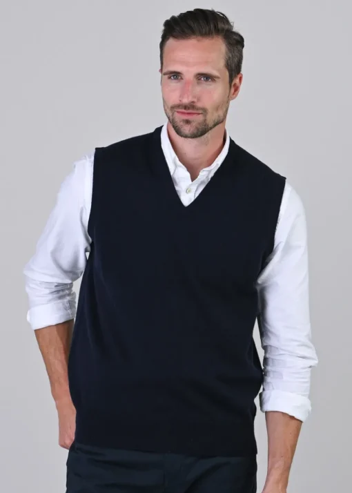 Gordon 1 Ply Geelong Slipover - Navy