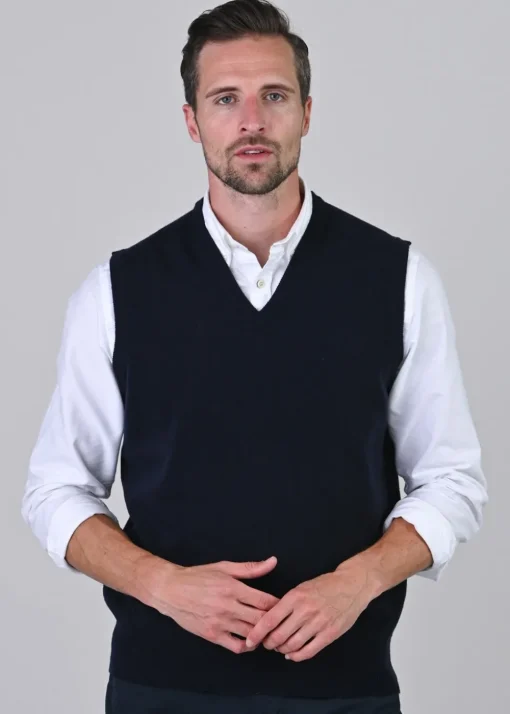 Gordon 1 Ply Geelong Slipover - Navy