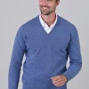 Gordon 1 Ply Geelong V-Neck - Clyde