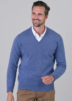 Gordon 1 Ply Geelong V-Neck - Clyde