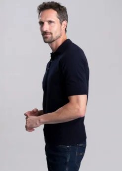Gordon 1 Ply Polo Shirt - Navy