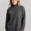 Gracelan High Neck - Mid Grey Melange