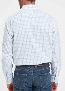 Greenwich Tailored Shirt - Light Blue Check