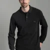 Gunn Long Sleeved Polo - Charcoal
