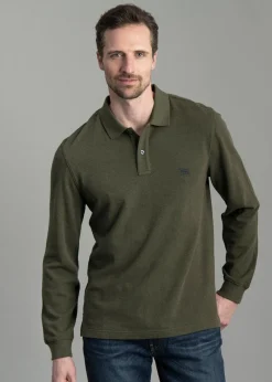 Gunn Long Sleeved Polo - Army