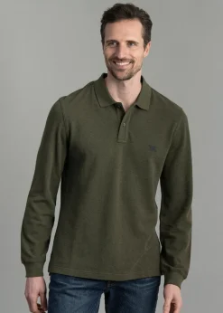 Gunn Long Sleeved Polo - Army