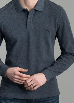 Gunn Long Sleeved Polo - Marine