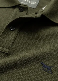 Gunn Long Sleeved Polo - Army