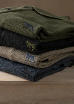 Gunn Long Sleeved Polo - Charcoal