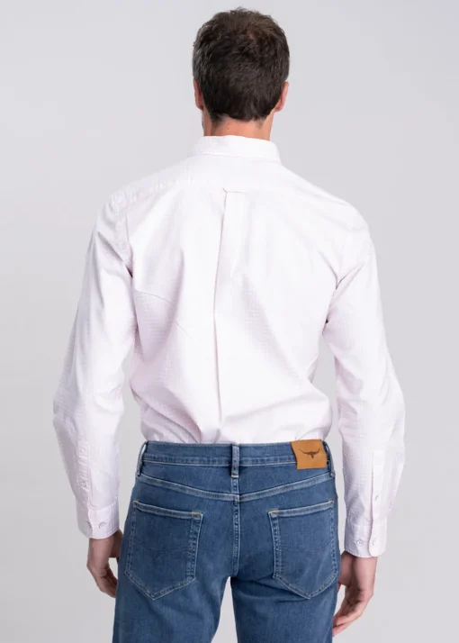 Gunn Oxford Checked Shirt - Rosewater