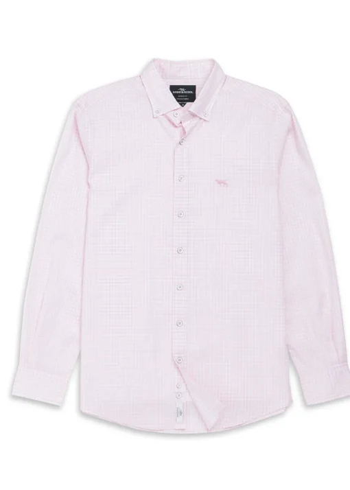 Gunn Oxford Checked Shirt - Rosewater
