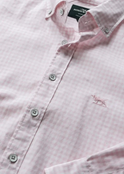 Gunn Oxford Checked Shirt - Rosewater