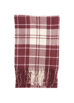 Hailes Tartan Scarf - Cabernet