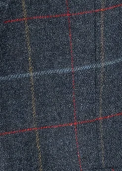Haincliffe Jacket - Blue with Red and Caramel Check