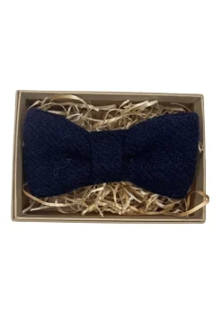 Harris Tweed Bow Tie - Navy
