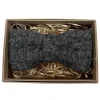 Harris Tweed Bow Tie - Dark Grey
