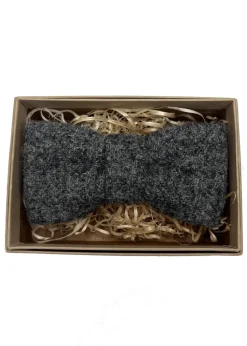 Harris Tweed Bow Tie - Dark Grey