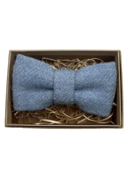Harris Tweed Bow Tie - Pale Blue