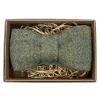 Harris Tweed Bow Tie - Green-Blue