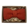 Harris Tweed Bow Tie - Rust Orange